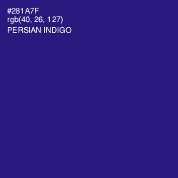 #281A7F - Persian Indigo Color Image