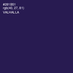 #281B51 - Valhalla Color Image