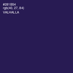 #281B54 - Valhalla Color Image