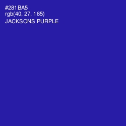 #281BA5 - Jacksons Purple Color Image