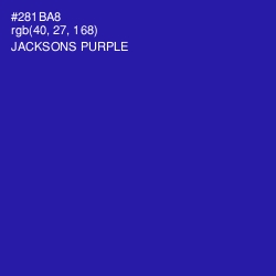 #281BA8 - Jacksons Purple Color Image