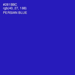 #281BBC - Persian Blue Color Image