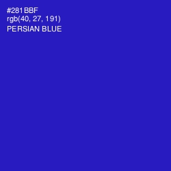 #281BBF - Persian Blue Color Image