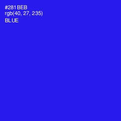 #281BEB - Blue Color Image