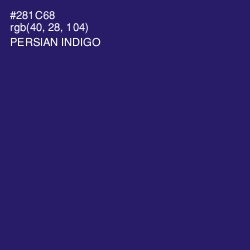 #281C68 - Persian Indigo Color Image