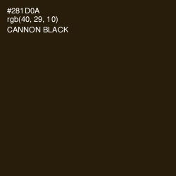 #281D0A - Cannon Black Color Image