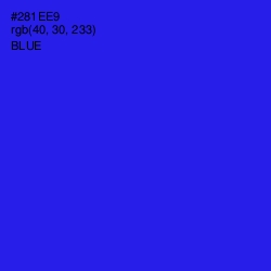 #281EE9 - Blue Color Image