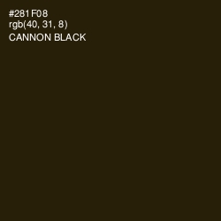 #281F08 - Cannon Black Color Image