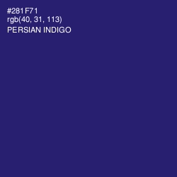 #281F71 - Persian Indigo Color Image