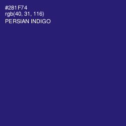 #281F74 - Persian Indigo Color Image