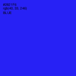 #2821F6 - Blue Color Image