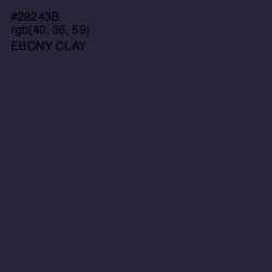 #28243B - Ebony Clay Color Image