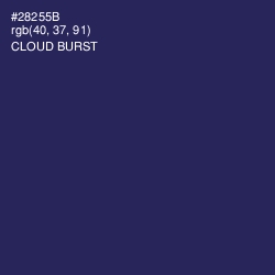 #28255B - Cloud Burst Color Image