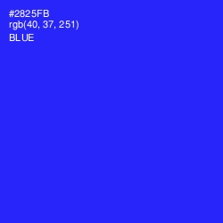 #2825FB - Blue Color Image