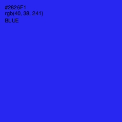 #2826F1 - Blue Color Image