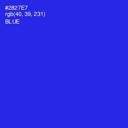 #2827E7 - Blue Color Image