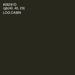 #28281D - Log Cabin Color Image