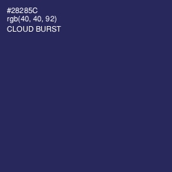 #28285C - Cloud Burst Color Image