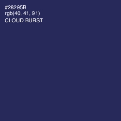 #28295B - Cloud Burst Color Image