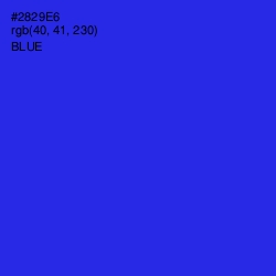 #2829E6 - Blue Color Image