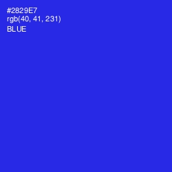 #2829E7 - Blue Color Image