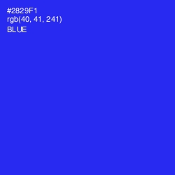 #2829F1 - Blue Color Image