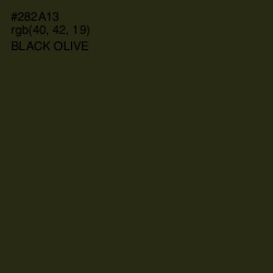 #282A13 - Black Olive Color Image