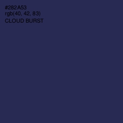 #282A53 - Cloud Burst Color Image