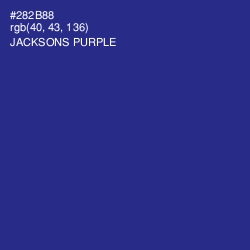 #282B88 - Jacksons Purple Color Image