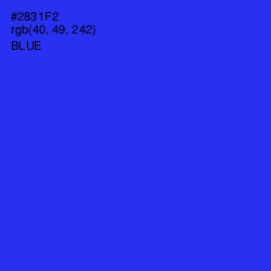 #2831F2 - Blue Color Image