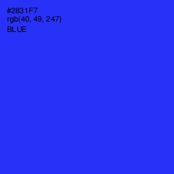 #2831F7 - Blue Color Image