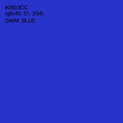 #2833CC - Dark Blue Color Image