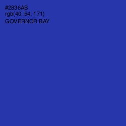 #2836AB - Governor Bay Color Image