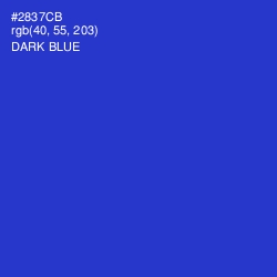 #2837CB - Dark Blue Color Image