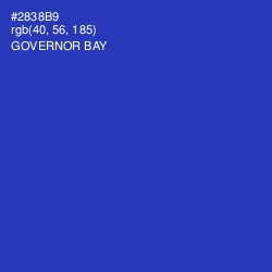 #2838B9 - Governor Bay Color Image