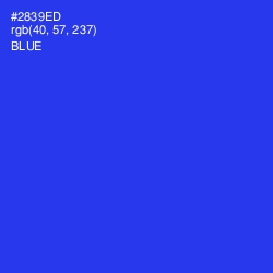 #2839ED - Blue Color Image