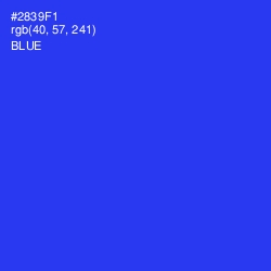 #2839F1 - Blue Color Image