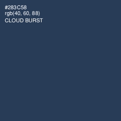 #283C58 - Cloud Burst Color Image