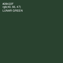 #28422F - Lunar Green Color Image
