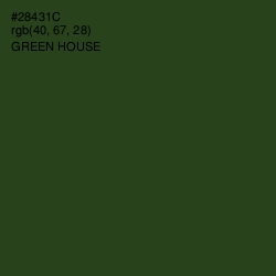 #28431C - Green House Color Image