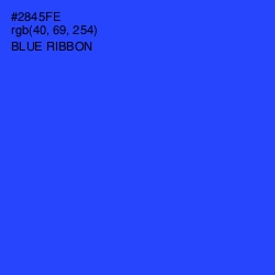 #2845FE - Blue Ribbon Color Image