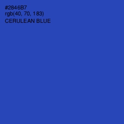 #2846B7 - Cerulean Blue Color Image