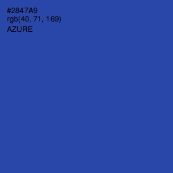 #2847A9 - Azure Color Image