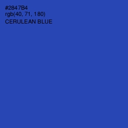 #2847B4 - Cerulean Blue Color Image