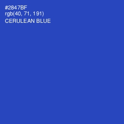 #2847BF - Cerulean Blue Color Image