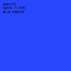 #2847FD - Blue Ribbon Color Image