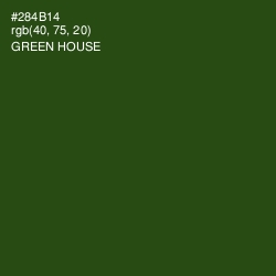 #284B14 - Green House Color Image