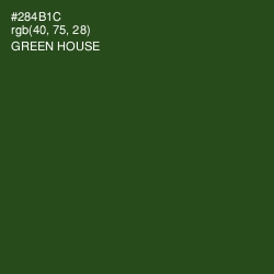 #284B1C - Green House Color Image