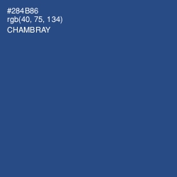 #284B86 - Chambray Color Image