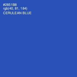 #2851B8 - Cerulean Blue Color Image